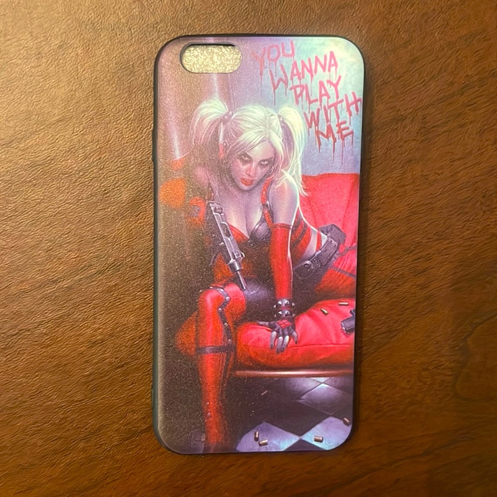 📱 IPhone Harley Quinn DC Comic phone case cover NWT ♦️ 🖤